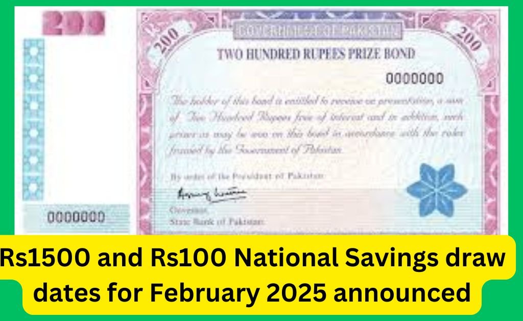National Savings draw dates